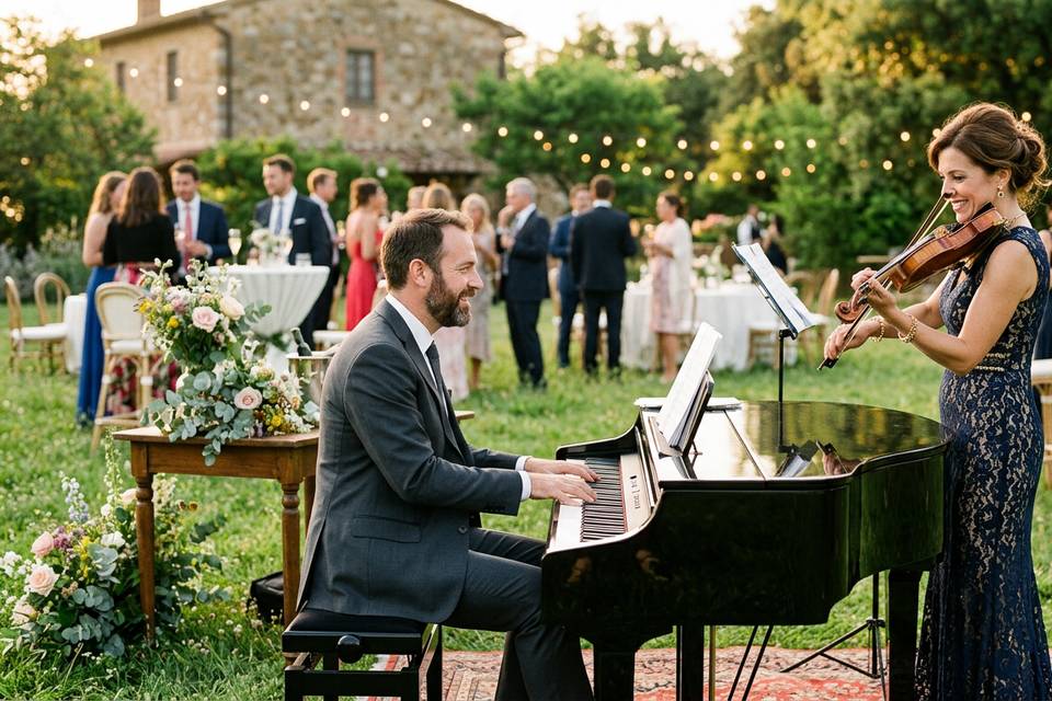 Pianista e violinista