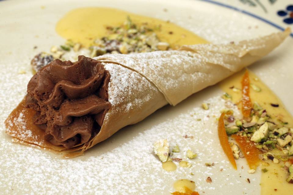 Cornetto alla gianduia