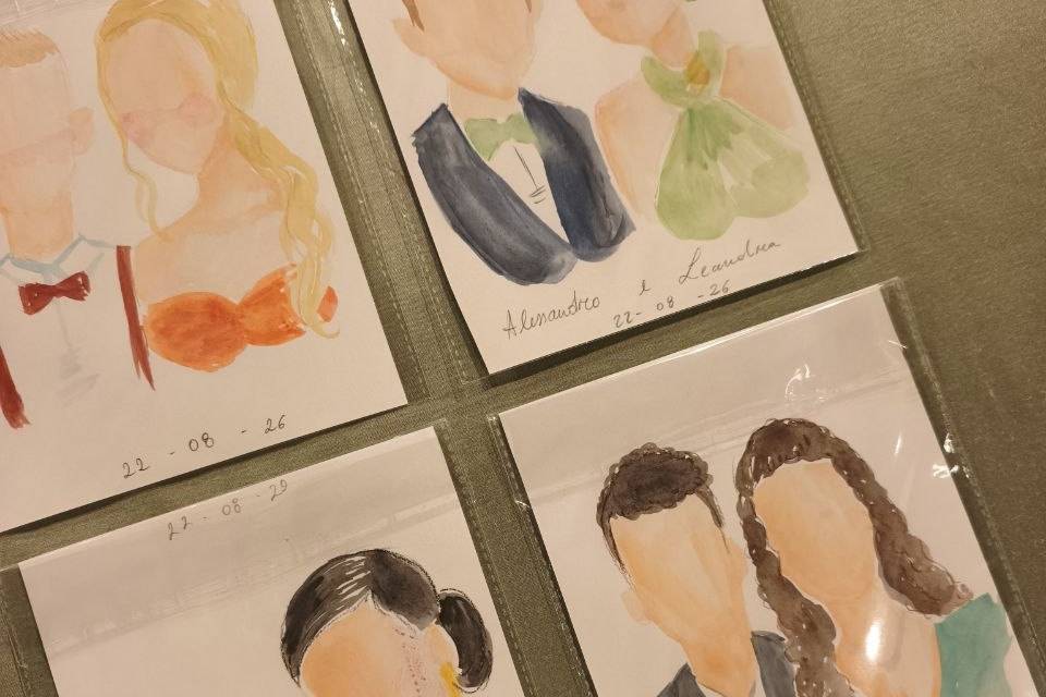 Ritratti acquerello