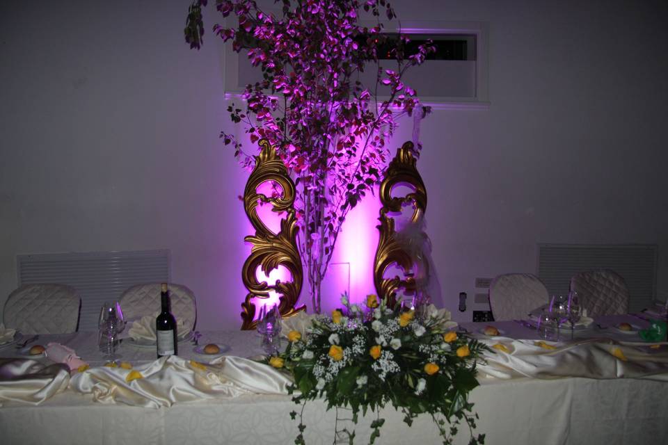 Sala Rossini - tavolo sposi