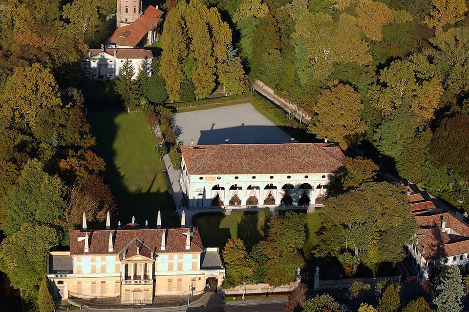 Immagine aerea della Villa