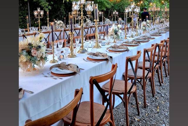 Candelabri e paglia