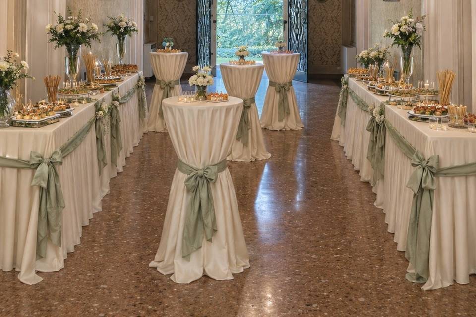 Buffet in loggia
