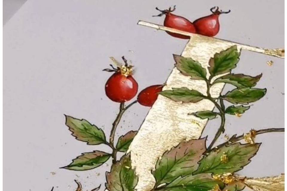 Capolettera in foglia oro
