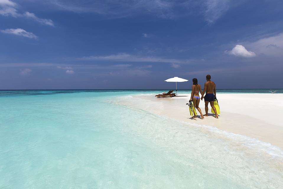 Spiaggia bianca Caraibi