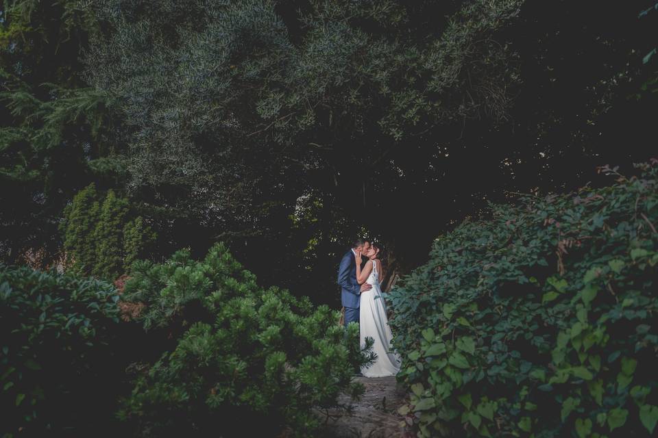 Sposa e Sposo nel bosco