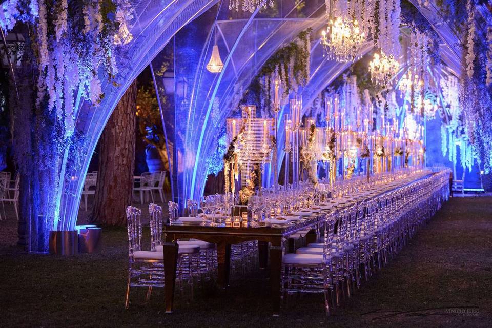 Illuminazione matrimonio