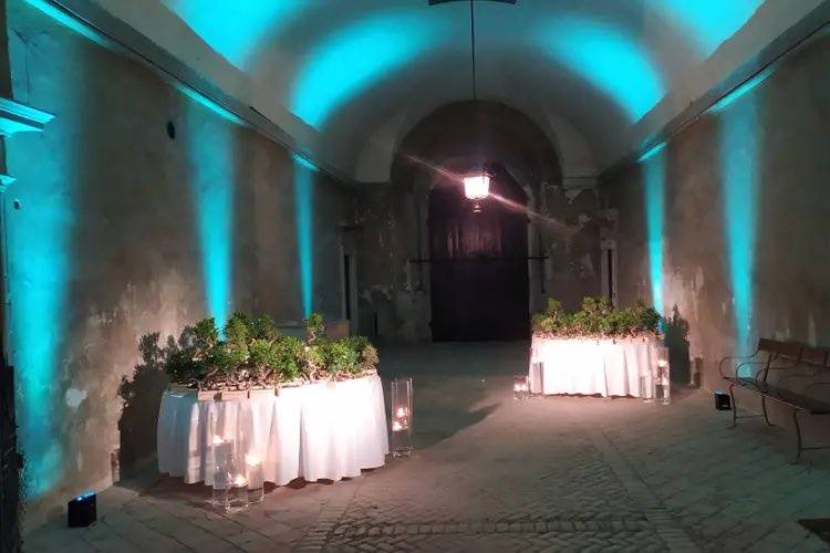 Illuminazione matrimonio