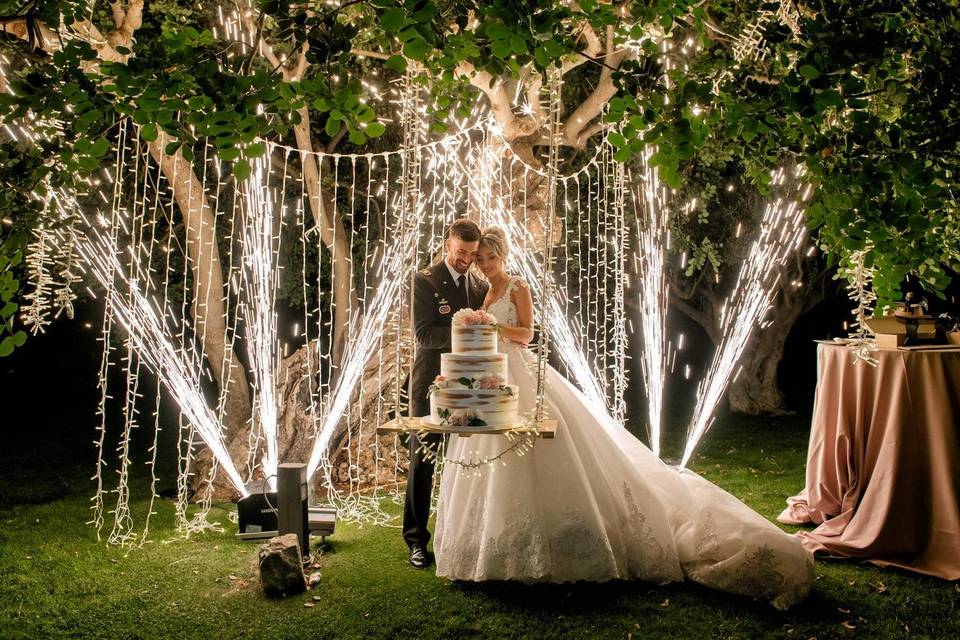 Illuminazione matrimonio