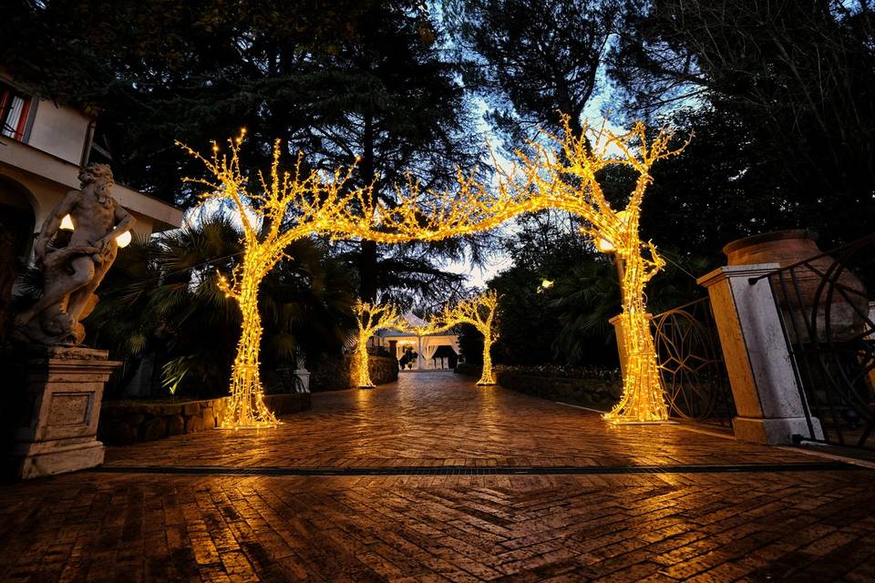 Illuminazione matrimonio