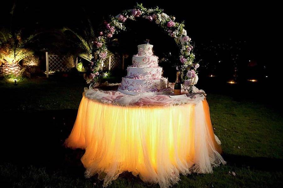 Illuminazione matrimonio