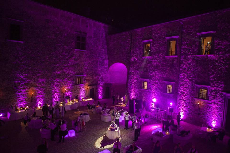 Illuminazione matrimonio