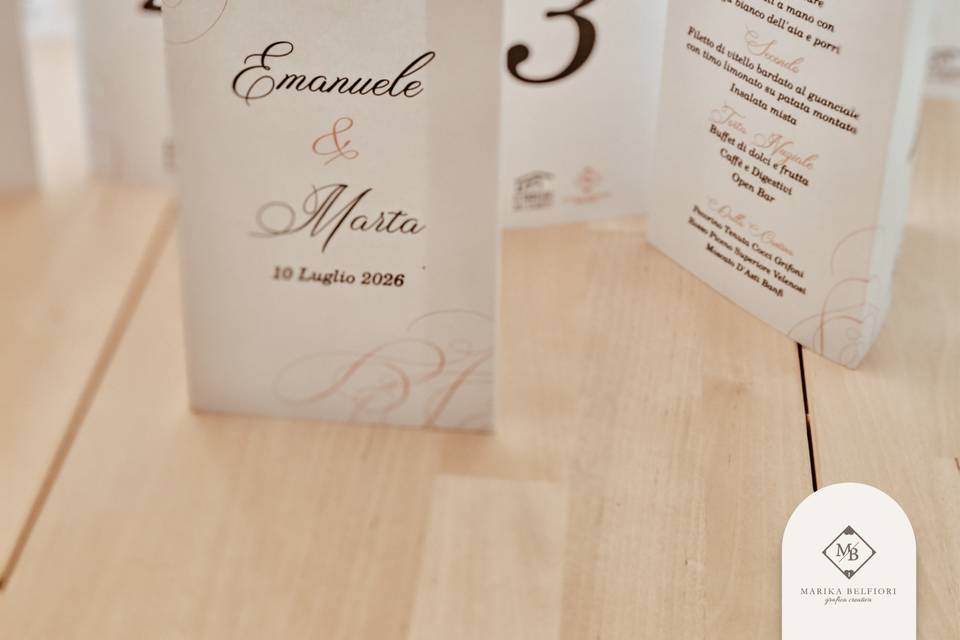 Linea Mono - Segnatavolo