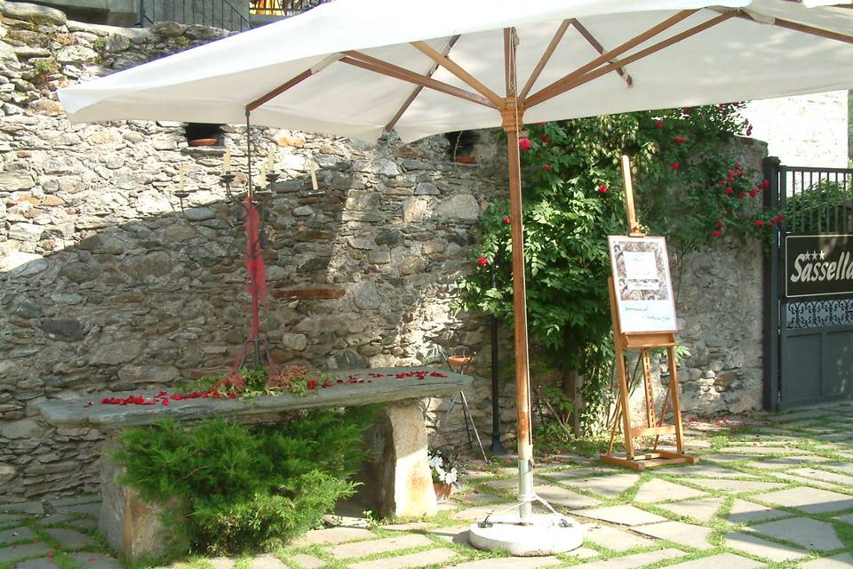 Gazebo giardino esterno