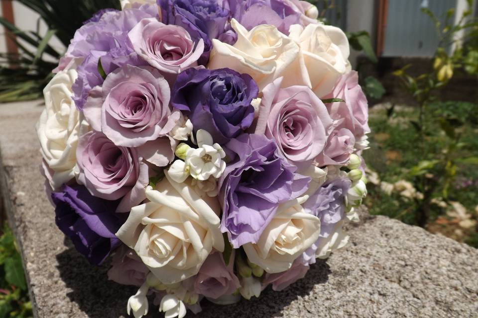 Bouquet lilla viola