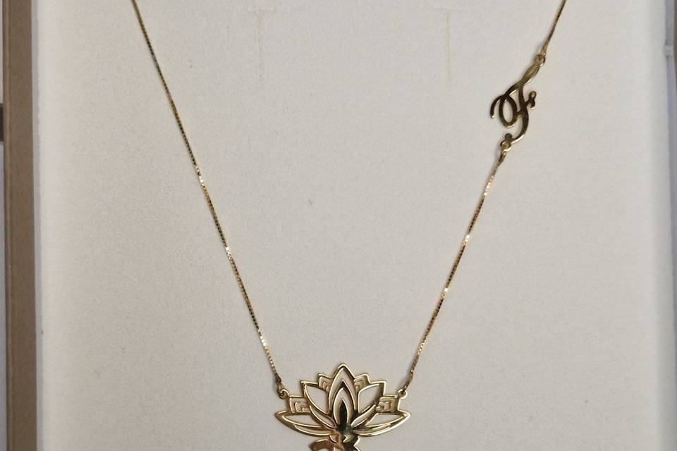 Collana in argento placcata
