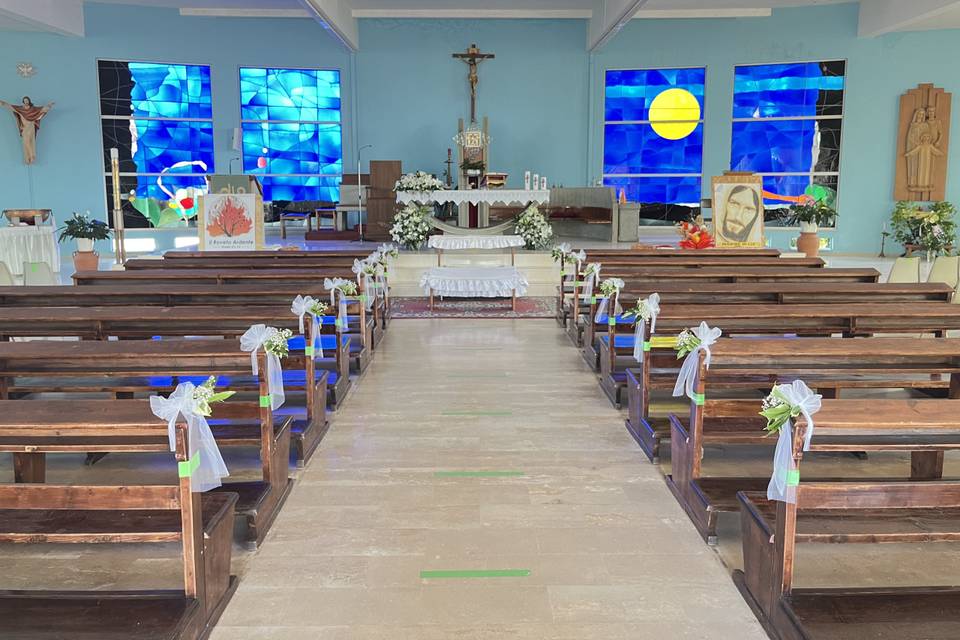 Allestimento interno chiesa