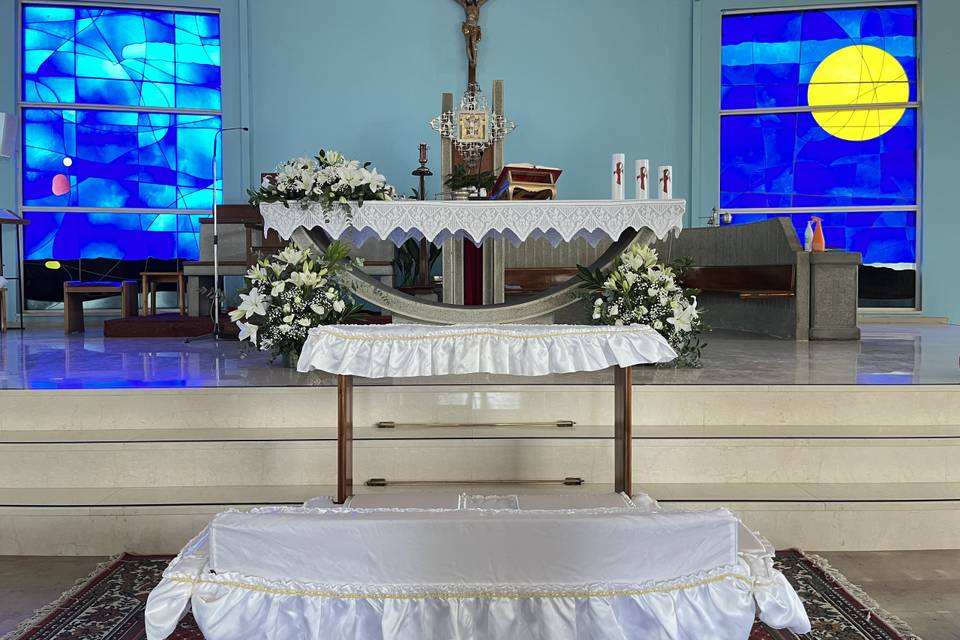 Allestimento interno chiesa