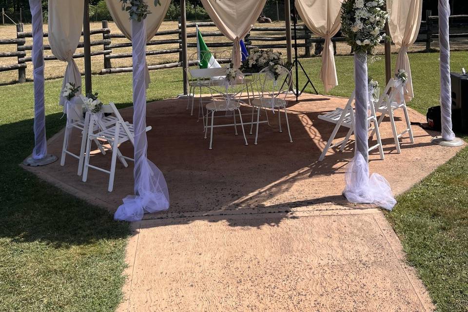 Allestimento gazebo