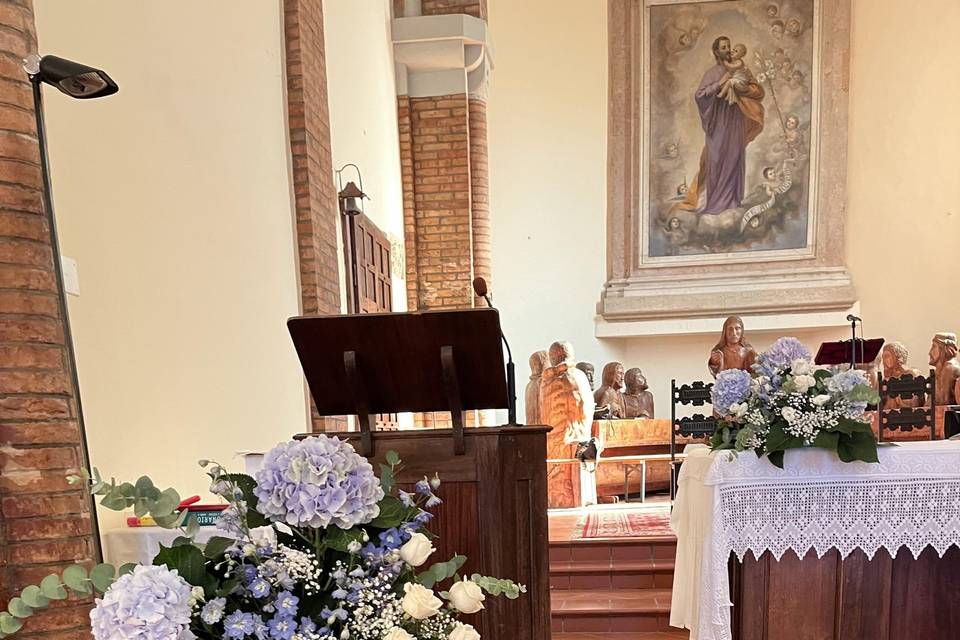 Composizione cesto chiesa