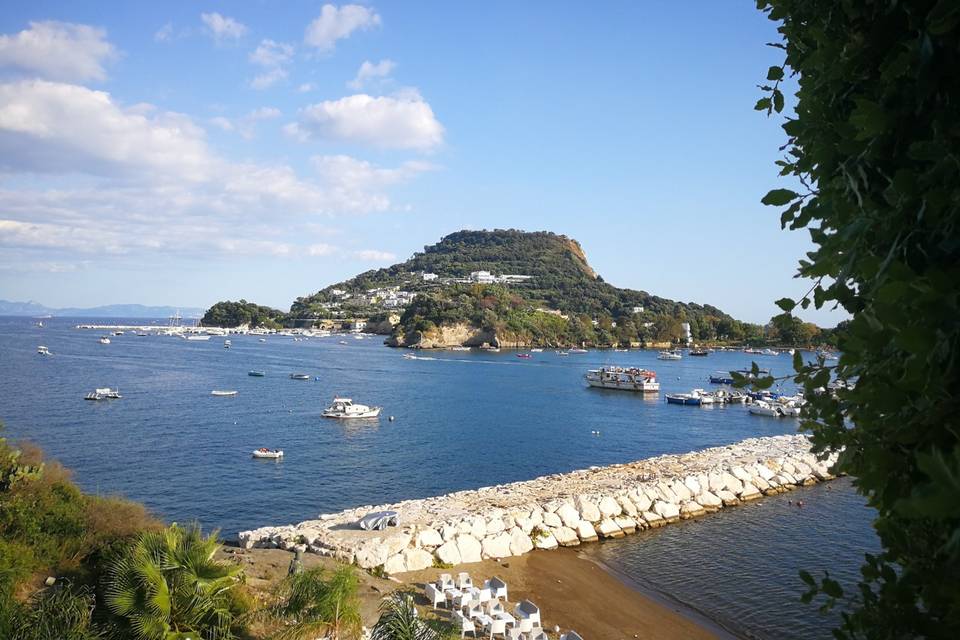 Il panorama in terrazza