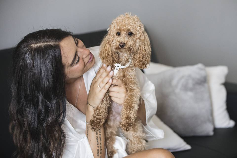 La sposa e il suo cane