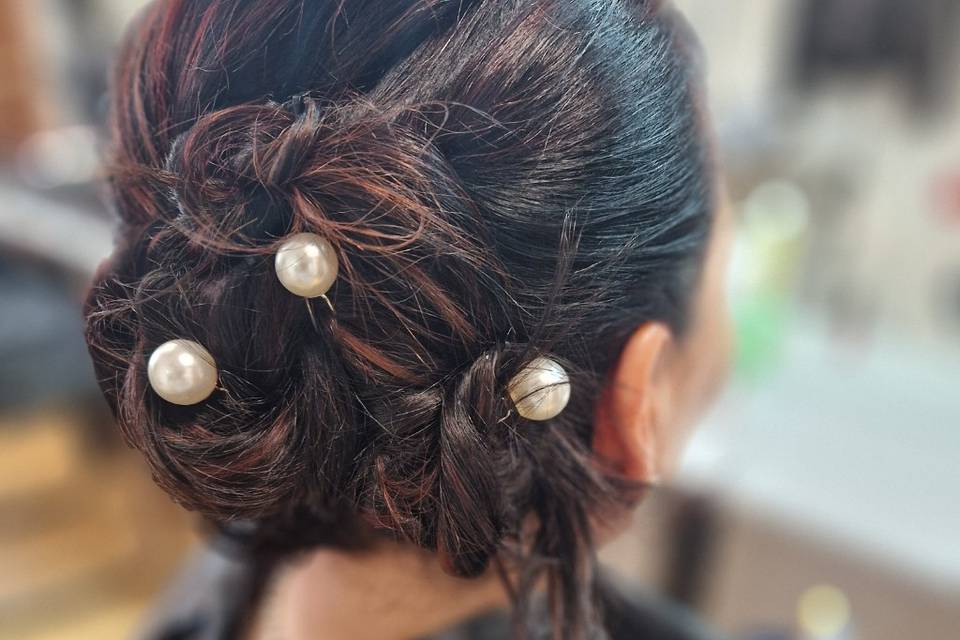 Hair up