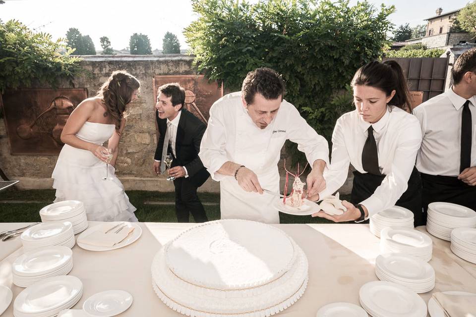 Taglio della torta da Cerveni