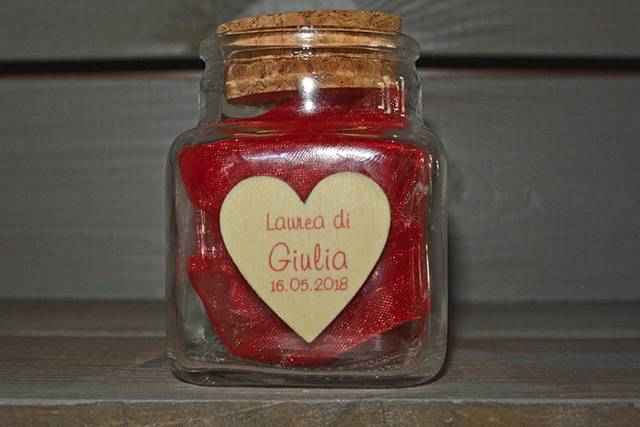 Vasetto cuore nome/data