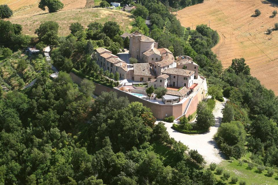 Veduta aerea del borgo