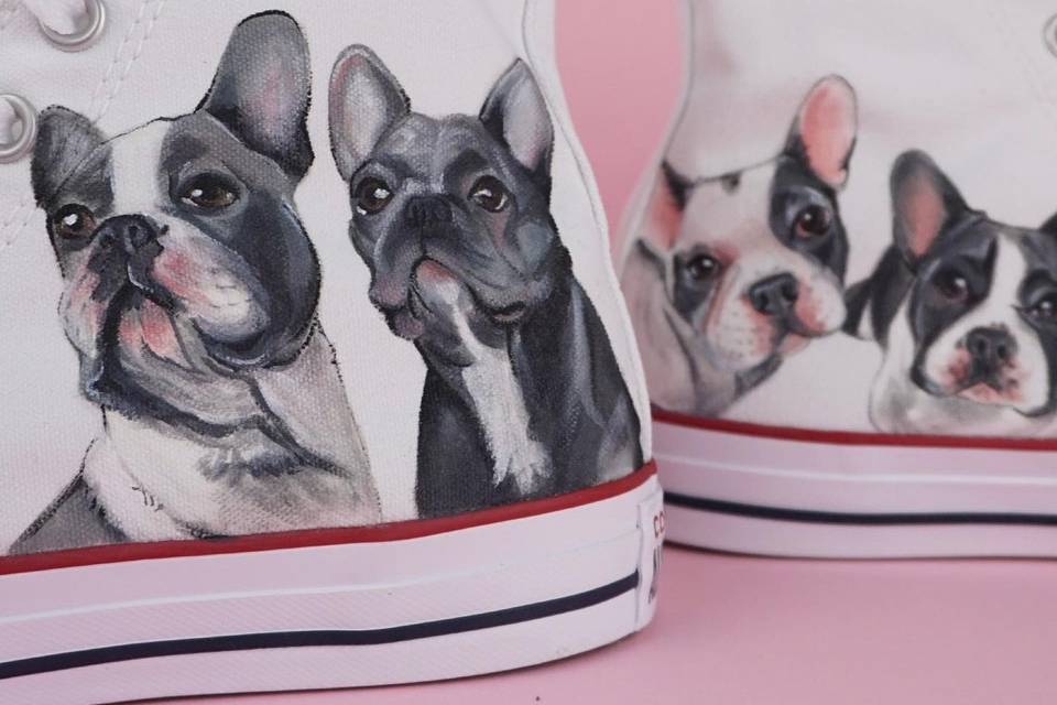 Converse ritratto cani