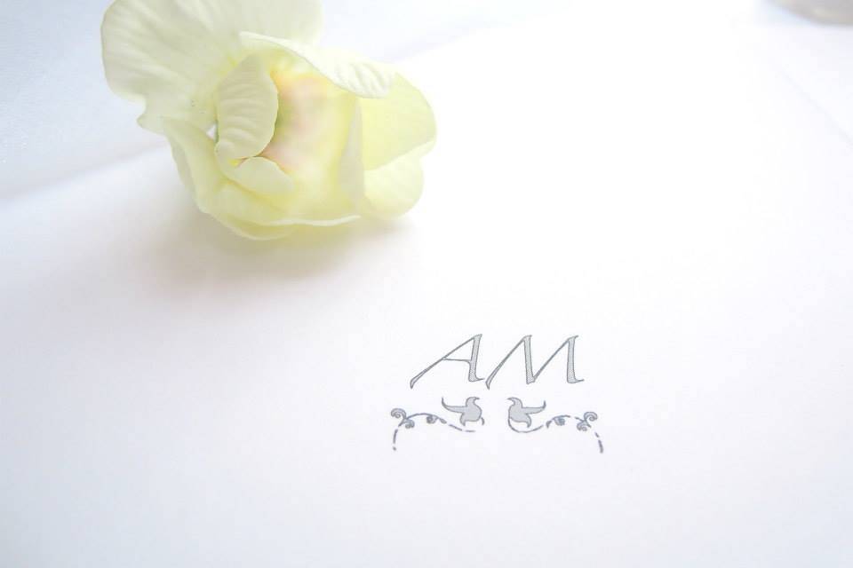 Total white wedding invitation