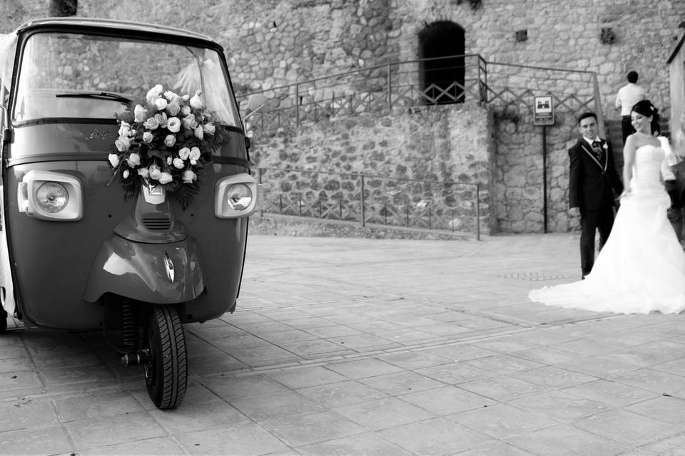 Matrimonio con Calessino Rossa