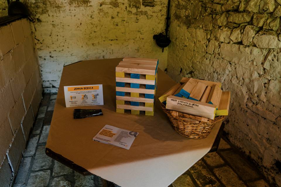 Jenga con dedica