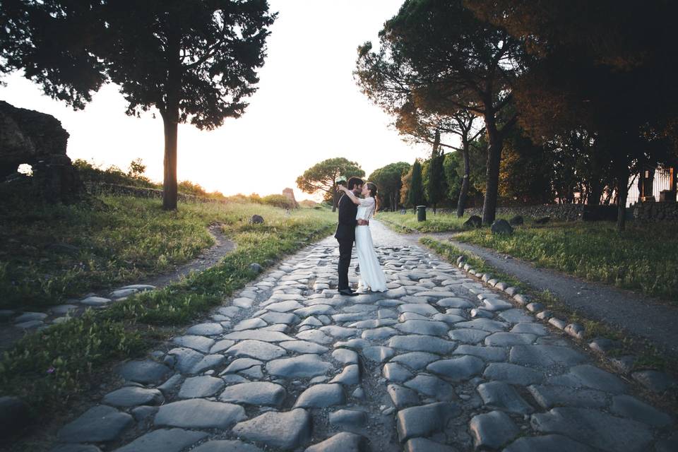 Sunset on the Appia Way