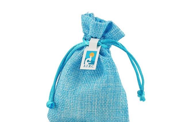 Bomboniera in Stoffa Azzurra