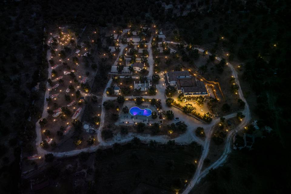 Vista drone by night