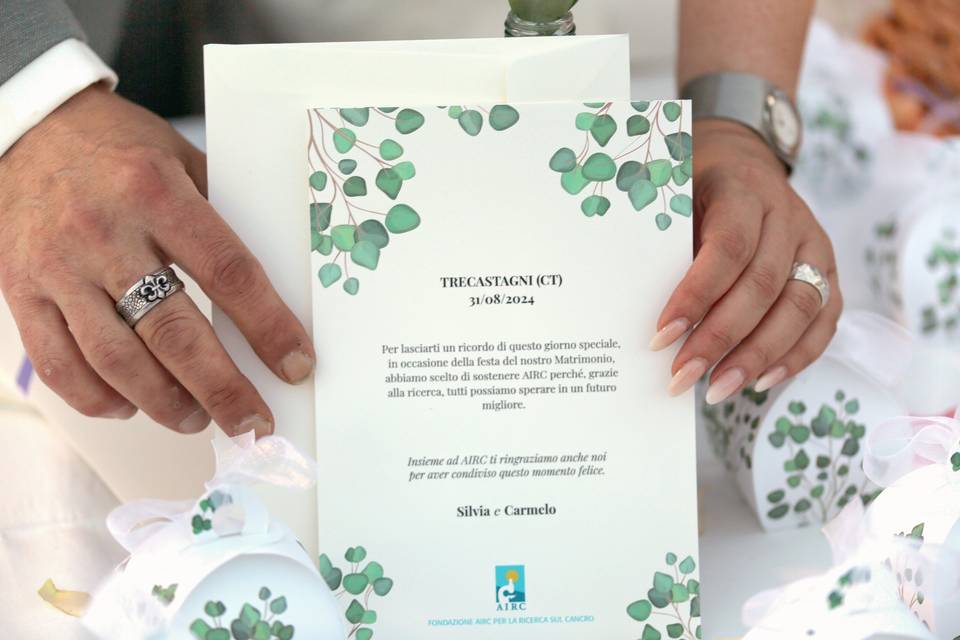 Le nozze di Silvia e Carmelo