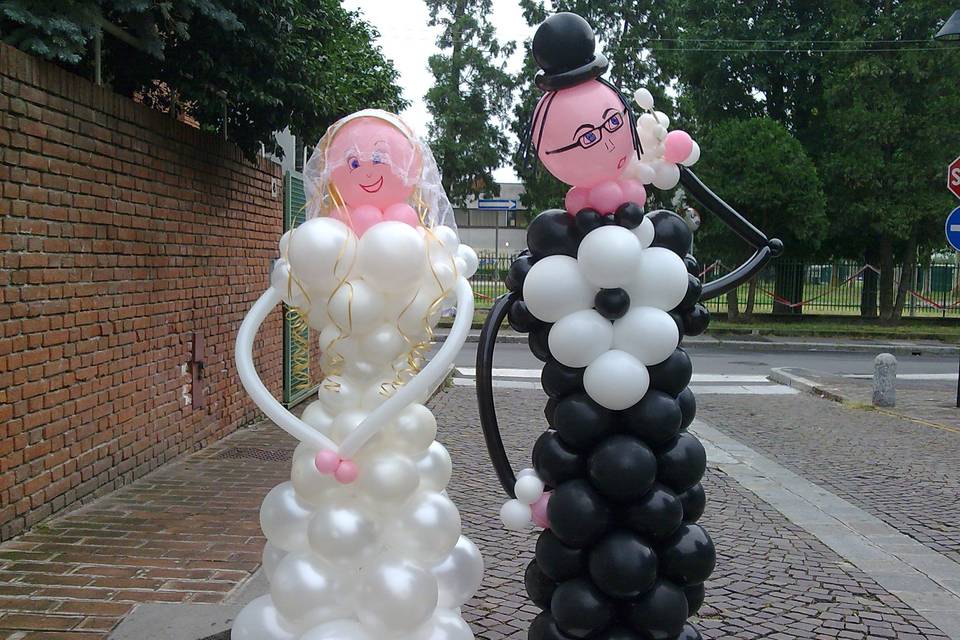 Addobbo con palloncini