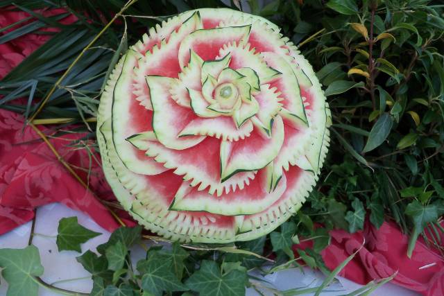 Sculture di frutta per buffet