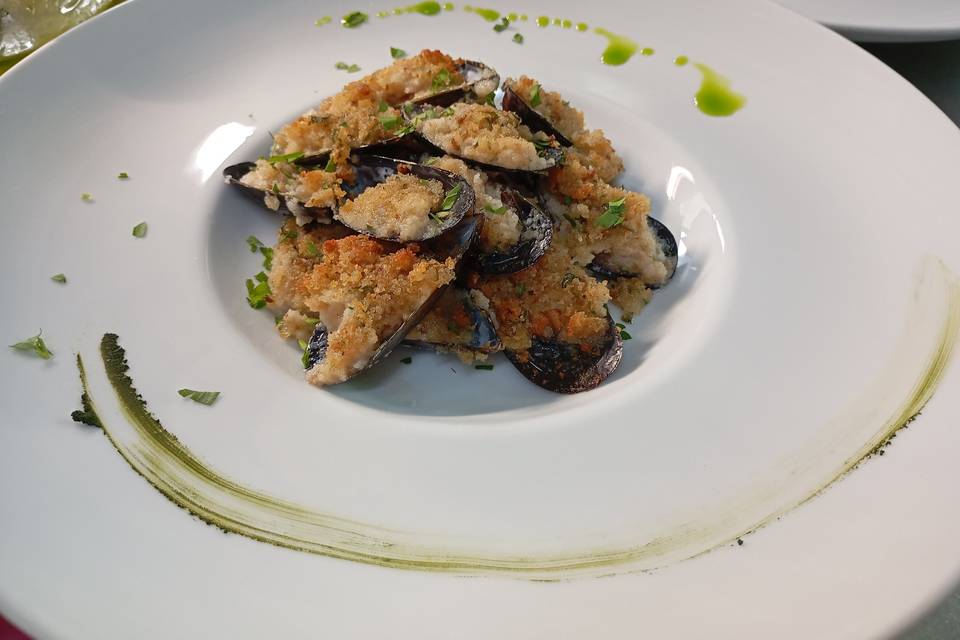 Cozze al gratin