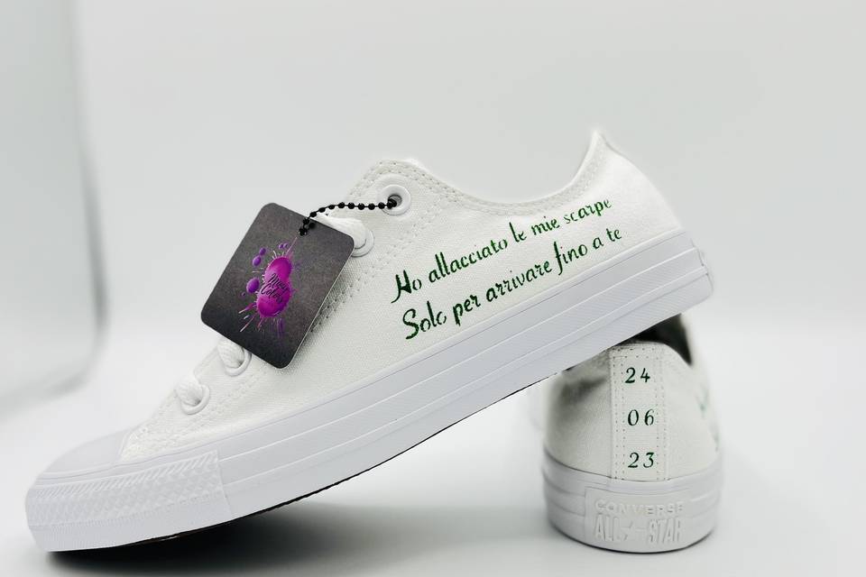 Scarpa converse scritte- MonyColors