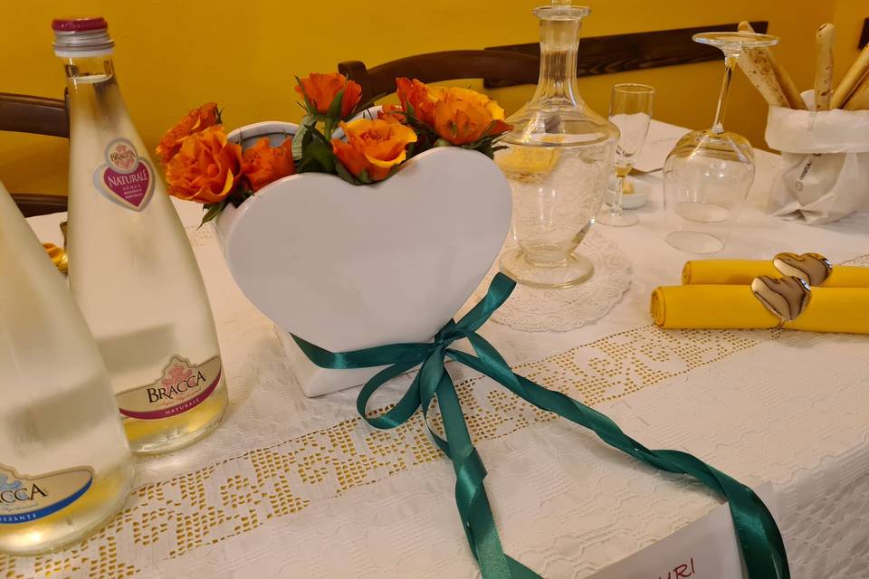 Dettaglio tavola per cerimonia