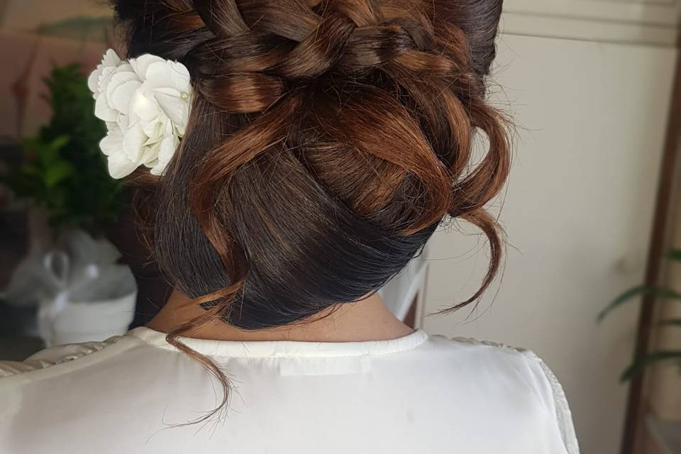 Braid and flower