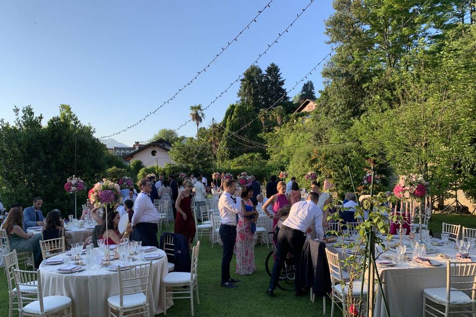 Cena in giardino