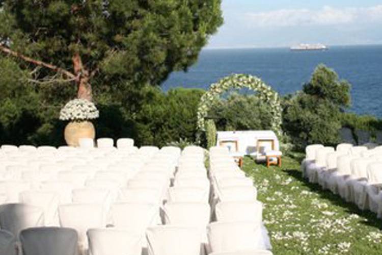 Addobbo matrimonio giardino