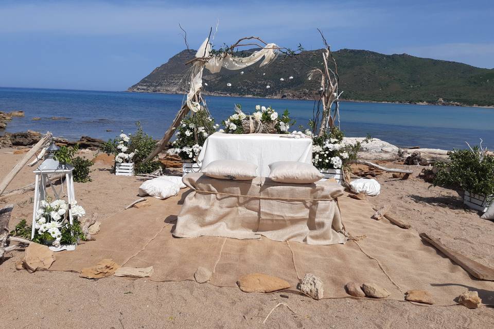 Matrimonio in spiaggia Porto F