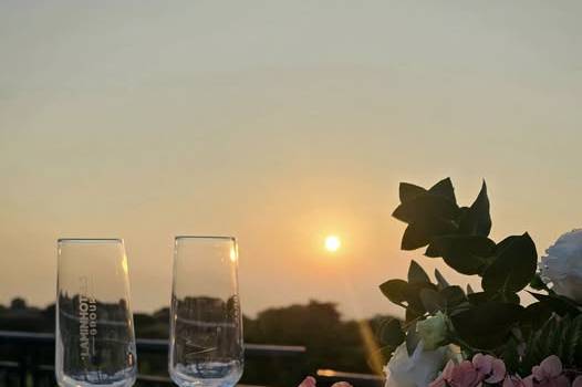 Il tramonto in terrazza