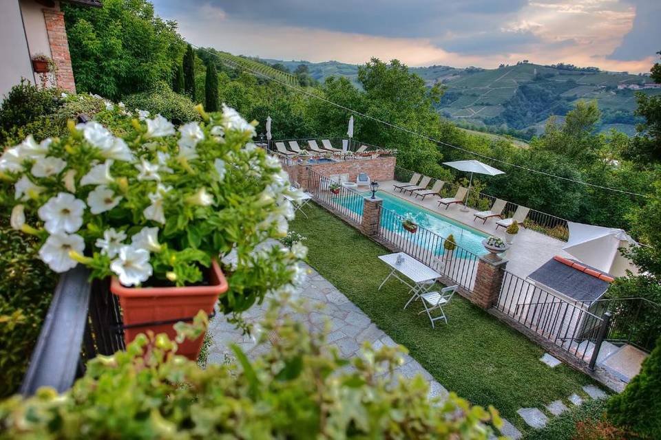 Vista piscina dall' alto