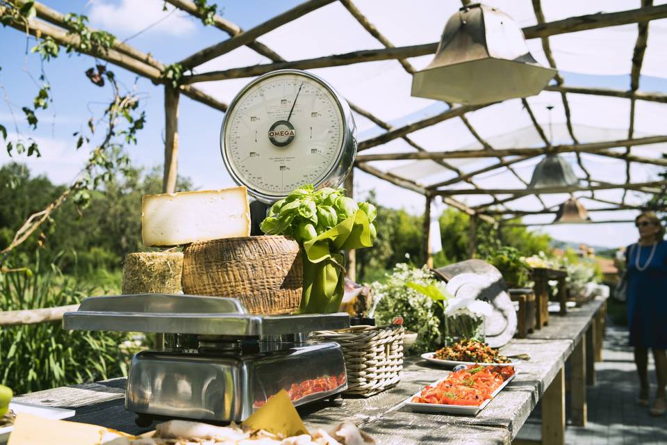 Il buffet nell'orto